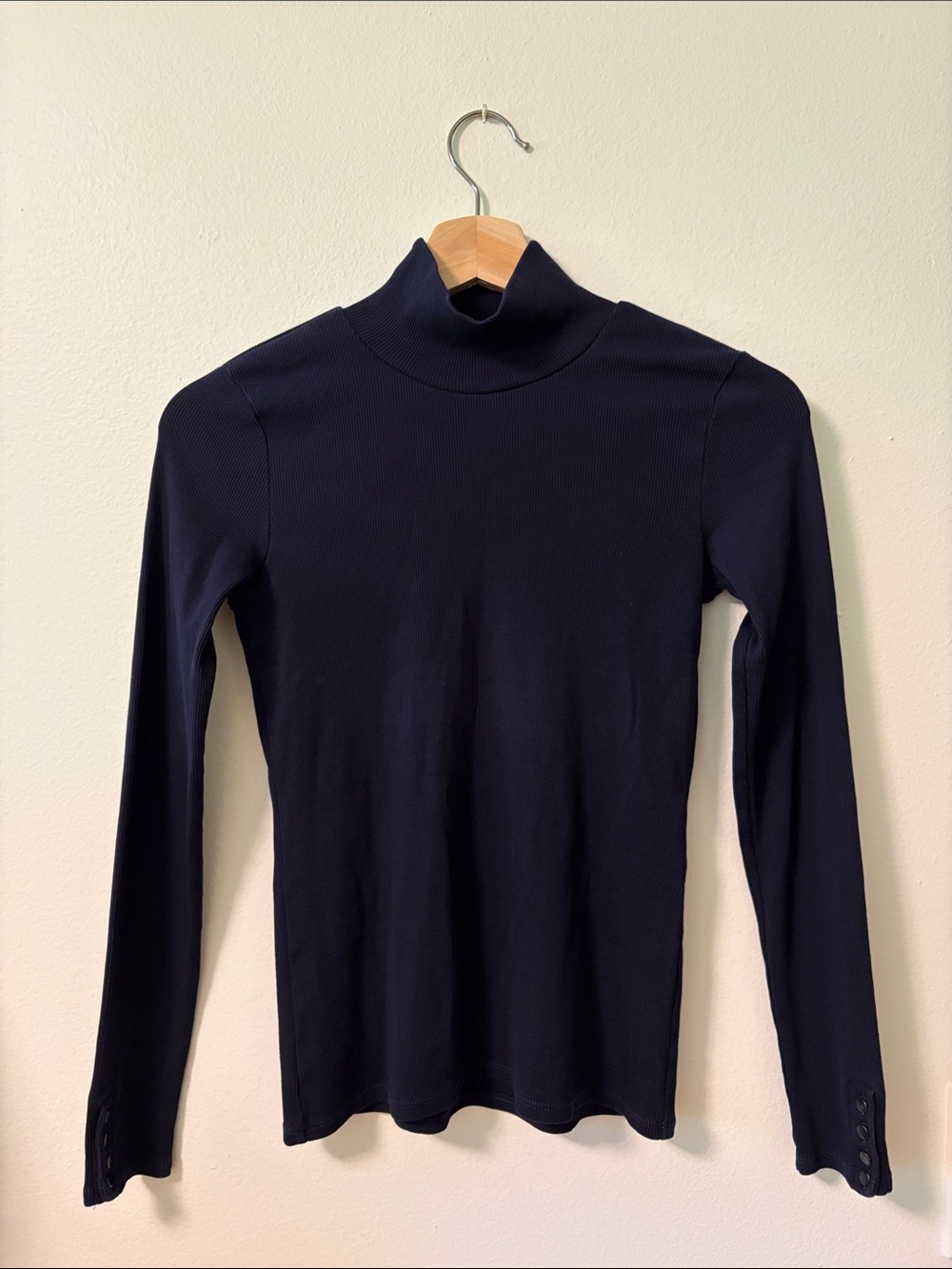 Sezane Classic Navy Turtleneck Sweater - Women's Long Sleeve - size XS